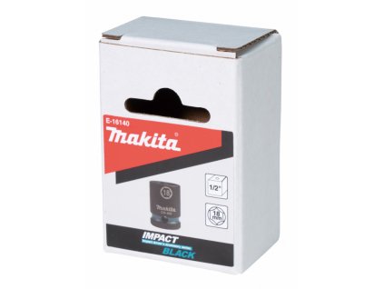 Makita E-16140 klíč nástrčný 1/2", čtyřhran, IMPACT BLACK, 18mm
