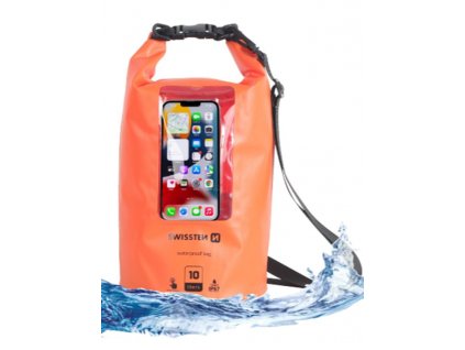 SWISSTEN vodotěsné plovoucí pouzdro 10litrů pro smartphone IP67 oranžová