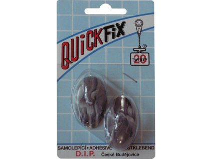 DIP - QUICKFIX háček samolepicí typ 1 - 2 ks - bílo/černý