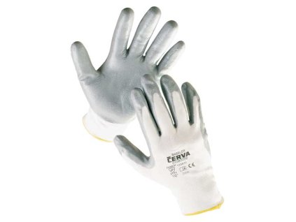 CERVA - BABBLER rukavice nylonové s nitrilovou dlaní - velikost 6