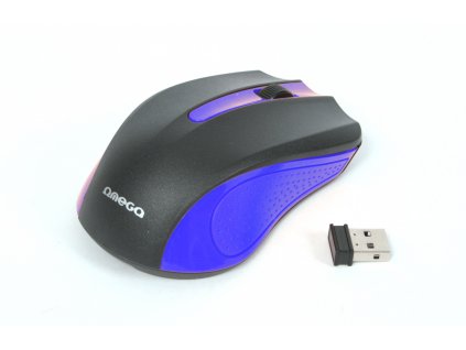 Omega mouse bezdrátová OM0419BL modrá
