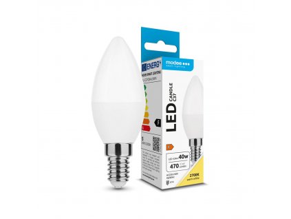 Modee E14 4,9W svíčka LED teplá 2700K