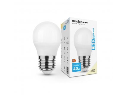 Modee E27 4,9W mini globe LED studená 4000K