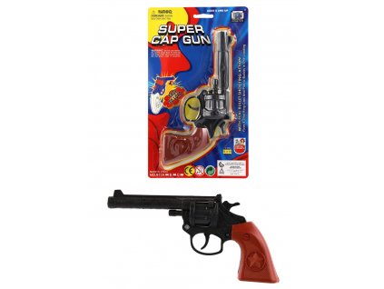 Teddies pistole revolver Super Cap Gun na kapsle 8 ran plast 20cm