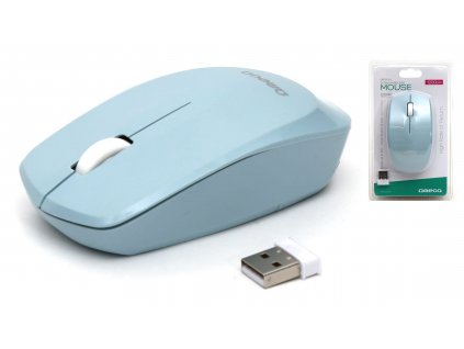 Omega mouse bezdrátová OM229LB světle-modrá