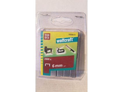 Wolfcraft Wolfcraft Široké sponky do sponkovačky výška 6 mm 2000 ks  7056000