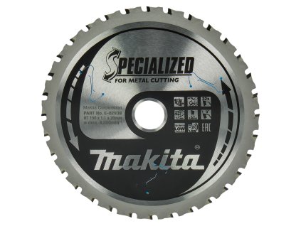 Makita E-02939 kotouč pilový ocel SPECIALIZED 150x1.1x20mm 32Z (silná ocel SPECIALIZED 3-12mm)