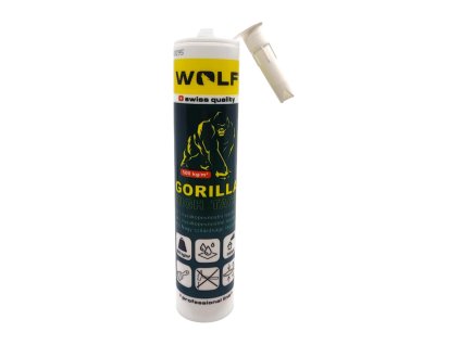 WOLF Lepidlo vysokopevnostní MS polymerové GORILLA | bílý, 290 ml