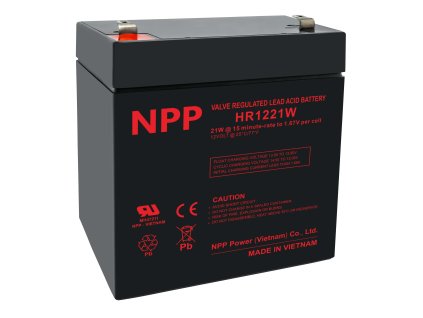 NPP HR1221W (T2) (12V; 5Ah; faston 6,3mm)