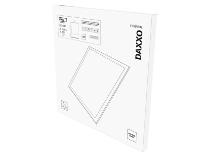 LED panel DAXXO backlit 60×60, čtvercový vestavný bílý, 36W neutr. b.