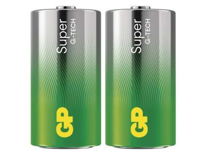 Alkalická baterie GP Super C (LR14), 2 ks