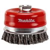 Makita P-04472 Miskový kartáč z ocelového drátu-splétaný drát 100mm
