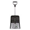 Hrablo na sníh EVEREST ECO skládací matně černá, 26,5x34cm, kovová násada
