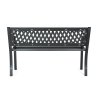 lavička zahradní GRANADA 119x50x75cm ČER ocel/PH