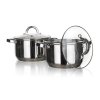 sada nádobí  4díl. (hrnec 18cm,22cm) nerez SWING