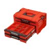 QBRICK Box s organizérem QBRICK PRO Drawer 3 Toolbox 2.0 Expert RED Ultra HD Custom | 450x310x244 mm