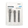 STAVTOOL Sada adaptérů 3 díly | 1/4", 3/8", 1/2"
