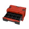 QBRICK Box plastový s organizérem plastový QBRICK ONE 2.0 DRAWER 2 TOOLBOX RED Ultra HD Custom, 2 zásuvky | 587x380x340 mm