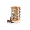 kořenka BRILLANTE skl.+dřev.(16ks) s otoč.stojánkem dřev.