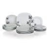 sada jídelní FLOREA square 18díl. porcelánová BÍ