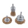 kartáče pomosazené, sada 3ks, O 25-50-50mm