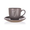 šálek + podšálek 260ml HEART HN keramický