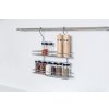 polička závěsná VARIELLA 2 patra 37x37x9cm Cr