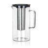 džbán skleněný SUNA 2500m,l PH víčko, nerez sítko