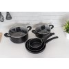sada nádobí BLACK STONE 7díl. nepřiln.povrch