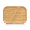 talíř servírovací 28,5x21x2cm dělený BRILLANTE bambus