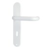Klika plastová dveřní STANDARD 72 dozická bílá