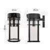 GoSmart Venkovní otočná kamera IP-1300 LANTERN s WiFi a světlem, černá