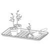 Odkládací podložka DRY PAD antracit 71,6 cm