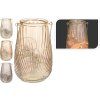 lucerna 50LED 21cm sklo mix barev