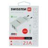 SWISSTEN adaptér 230V/2,1A 10,5W 2xUSB + USB-C kabel 1,2m BÍLÁ