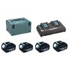 Makita 197720-6 sada Li-ion LXT 18V 4xBL1830 + dvojnabíječka DC18RD + Makpac