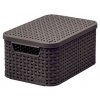 box úložný RATTAN 29x20x14cm (S) s víkem, STYLE2, PH HN