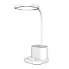 Platinet PDL008 LED stolní lampa 8W USB nabíjecí bílá