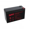 NPP NP 12-7Ah (12V; 7Ah; faston 4,8mm)