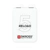 SKROSS powerbank Reload 5, 5000mAh, 2x 2A výstup, microUSB kabel, bílý