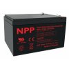 NPP NP 12-12Ah (12V; 12Ah; faston 6,3mm)