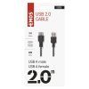 USB kabel 2.0 A vidlice – A zásuvka 2m