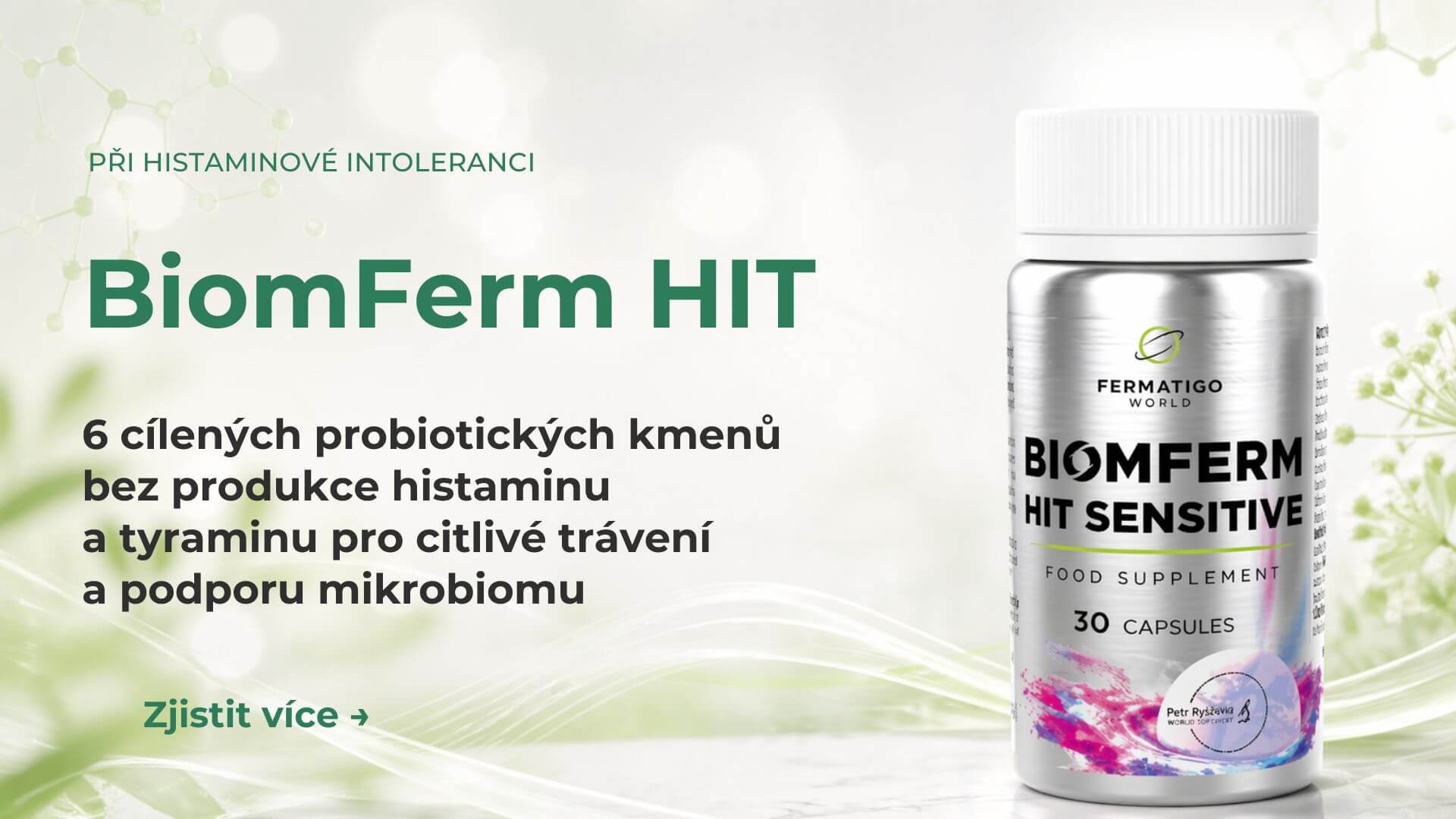 BiomFerm Hit Sensitive 30 kapslí