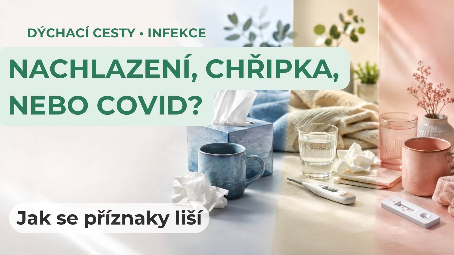 Nachlazení, chřipka, nebo covid? Jak se příznaky liší