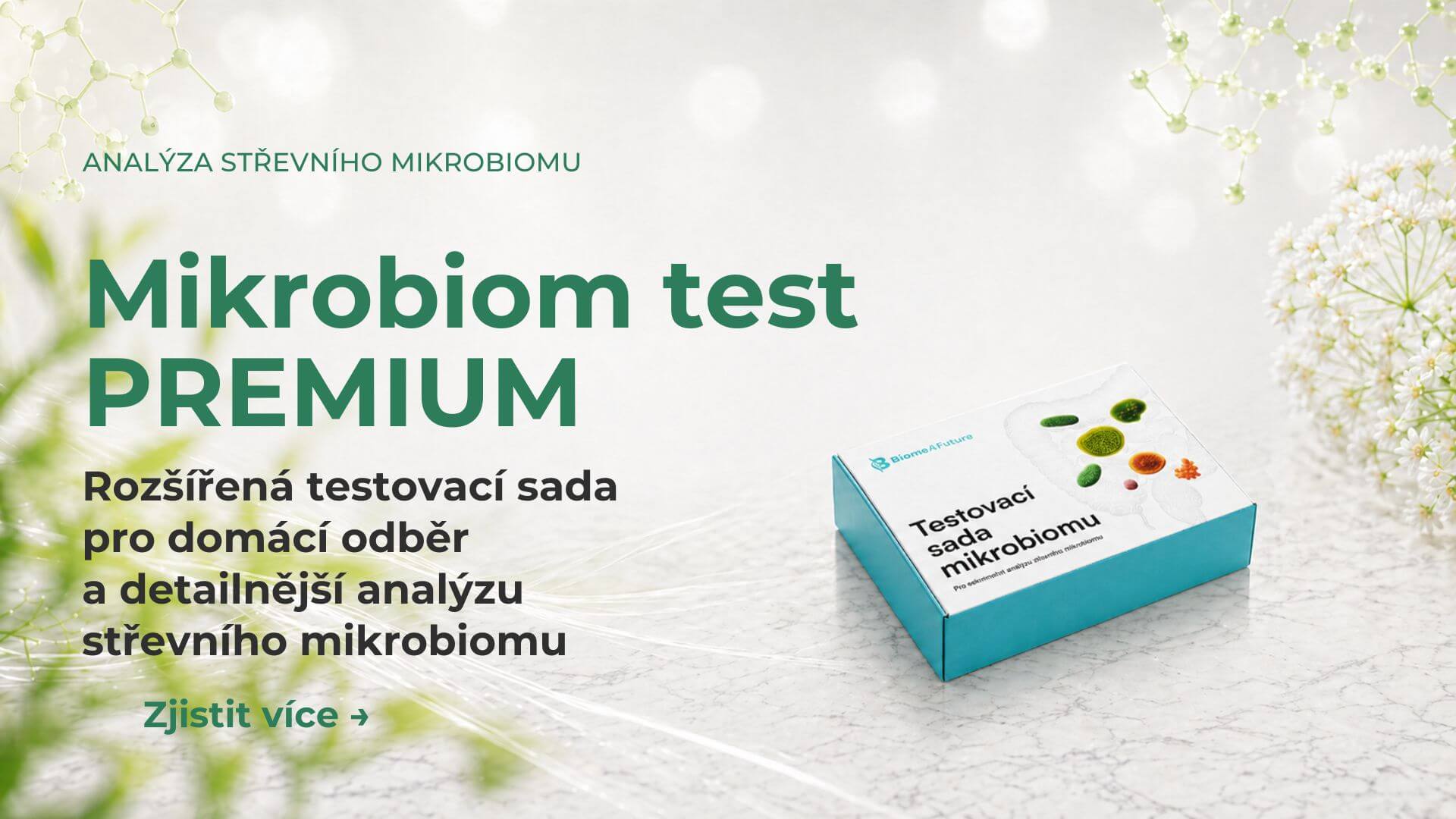 Microbiome Test PREMIUM – podrobná analýza střevního mikrobiomu