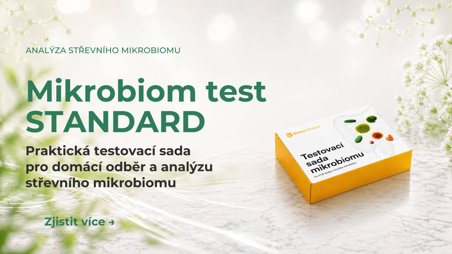 Microbiome Test STANDARD – analýza střevního mikrobiomu