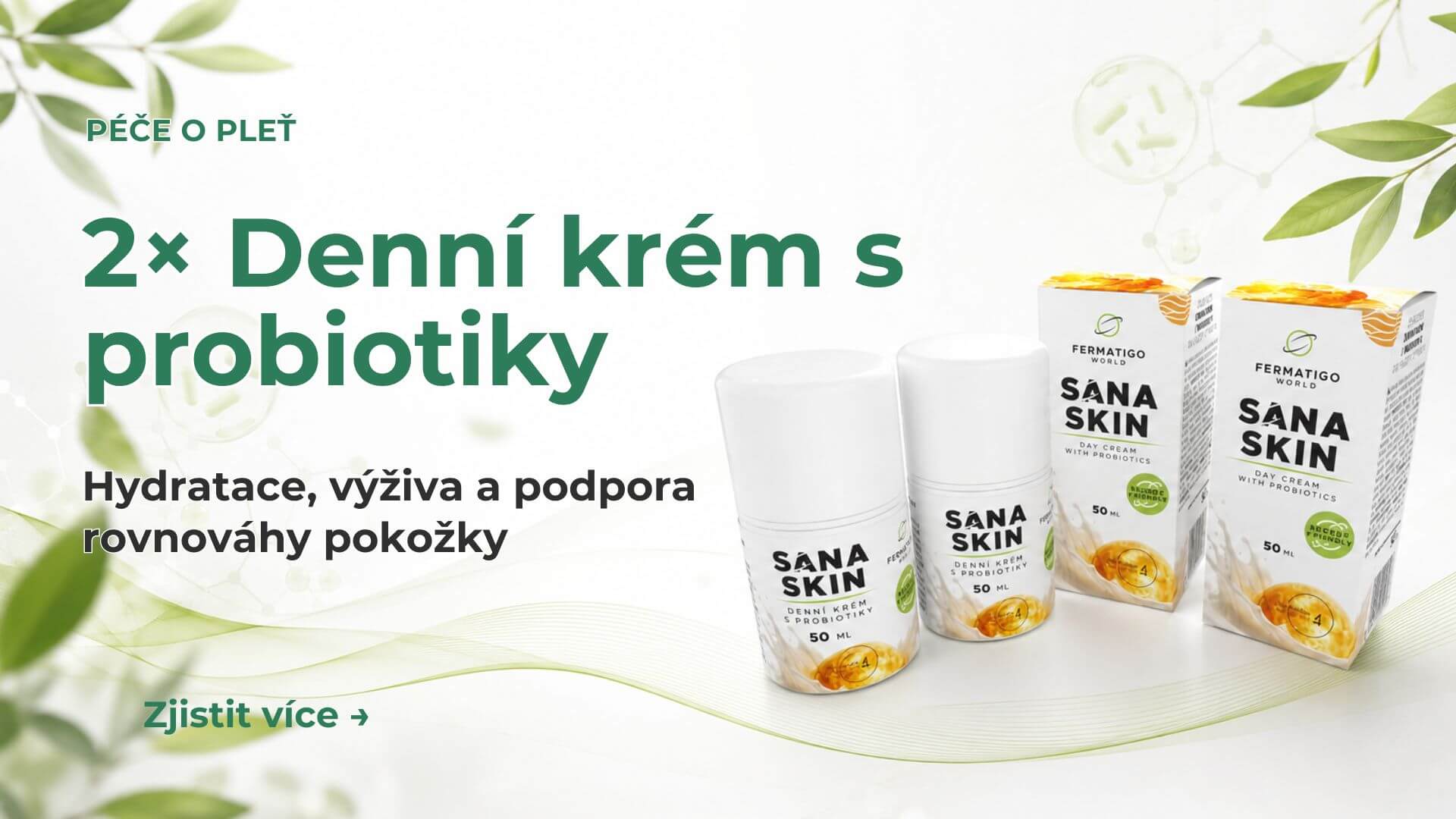 SanaSkin – 2× denní krém s probiotiky