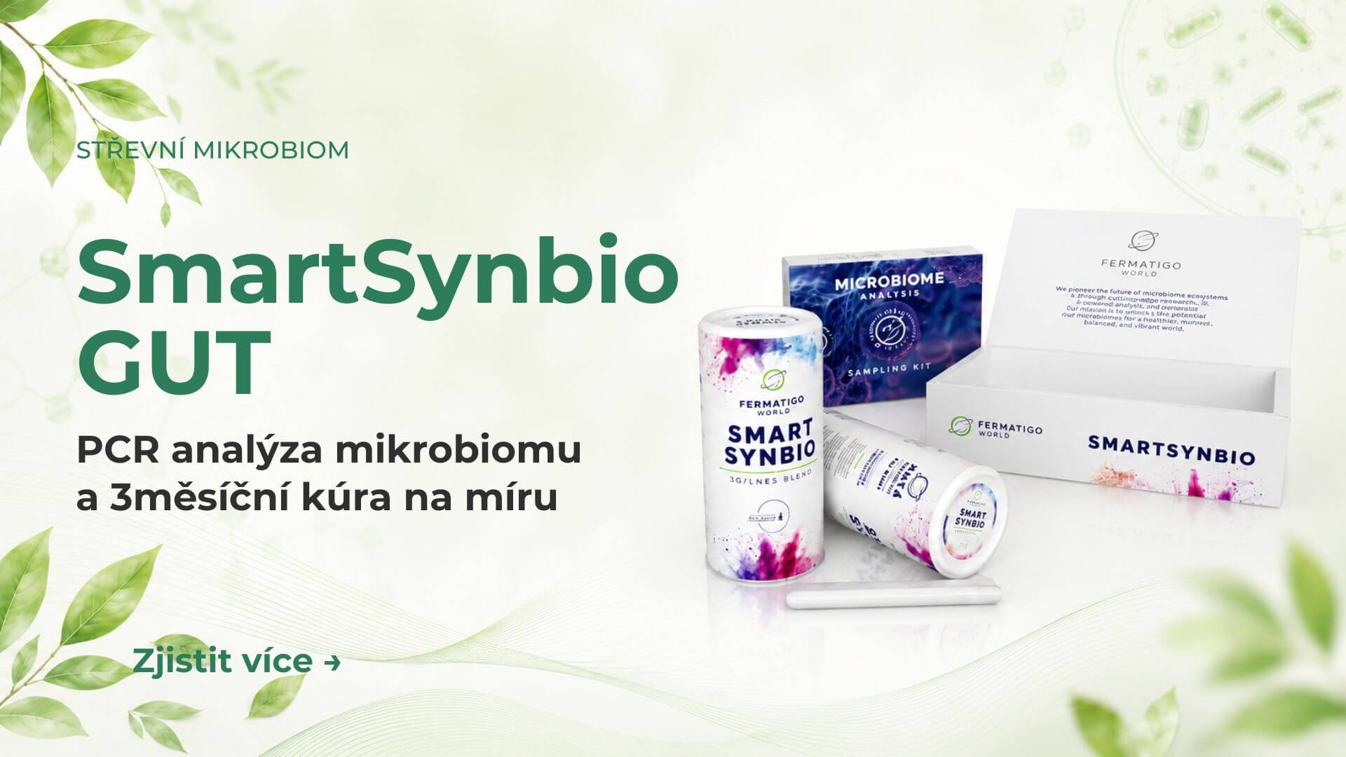 SmartSynbio GUT – test střevního mikrobiomu a 3měsíční synbiotická kúra