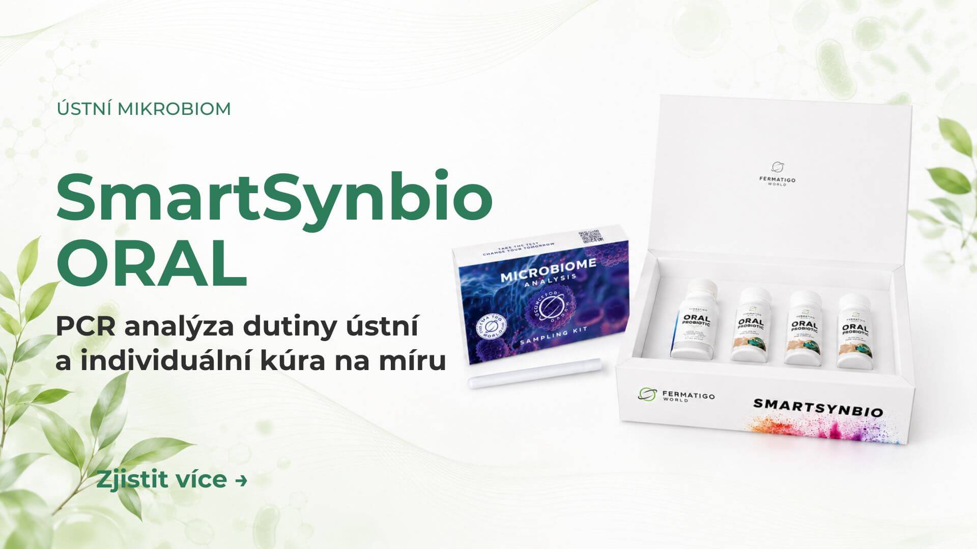 SmartSynbio ORAL – test ústního mikrobiomu a kúra na míru