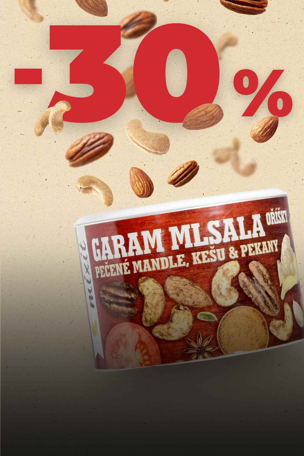 mixit oříšky se slevou 30%